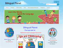 Tablet Screenshot of bilingualplanet.com